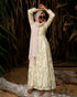 Brocade Long Sleeve Round Neck Dress 62222